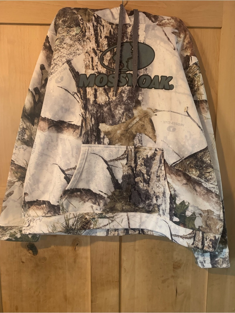 Mossy Oak Youth Camo Pullover Hoodie - Brown, White, Green